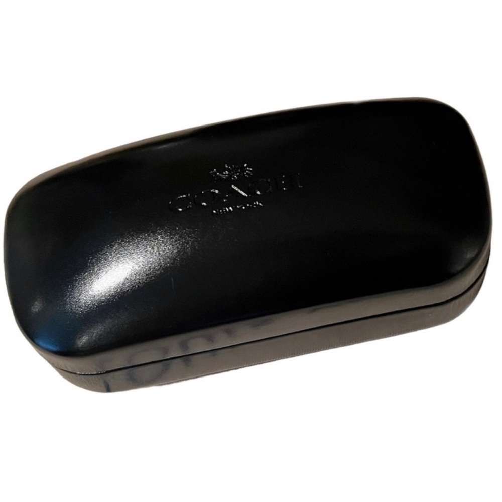 Coach New York Black Hard Shell Clamshell Eyeglass Sunglass Case - Picture 9 of 9